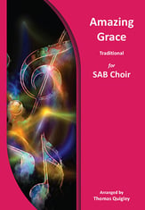Amazing Grace SAB choral sheet music cover